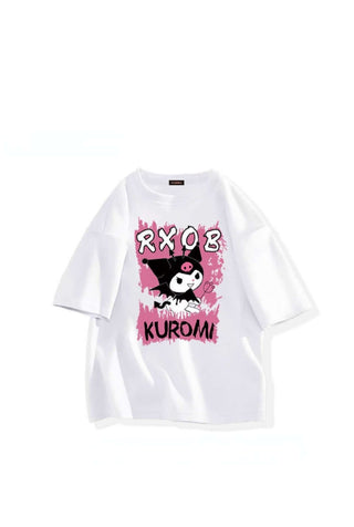 Kuromi Onegai My Melody Anime Print Unisex T-Shirt KOMMTS003