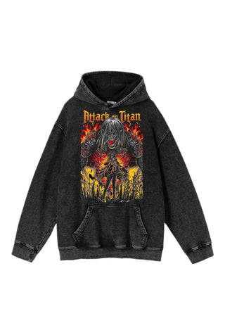 EREN YEAGER ATTACK ON TITAN ANIME PRINT UNISEX HOODIE EYAOTH-006