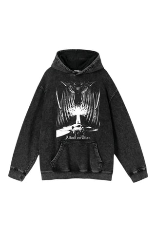 EREN YEAGER ATTACK ON TITAN ANIME PRINT UNISEX HOODIE EYAOTH-008