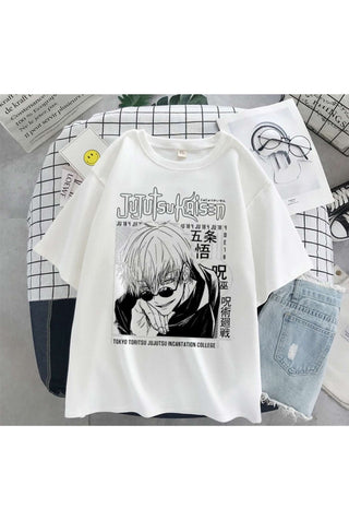 Gojo Satoru Jujutsu Kaisen Anime Print Unisex T-Shirt GSJKTS002