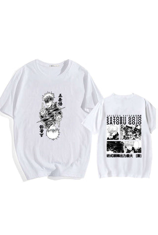 Gojo Satoru Jujutsu Kaisen Anime Print Unisex T-Shirt GSJKTS009