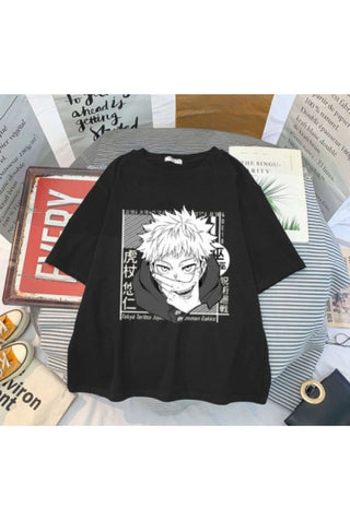 Yuji Itadori Jujutsu Kaisen Anime Print Unisex T-Shirt YIJKTS001