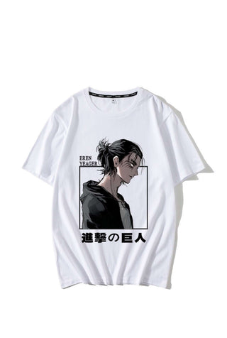 Eren Yeager Attack on Titan Anime Print Unisex T-Shirt EYAOTTS007