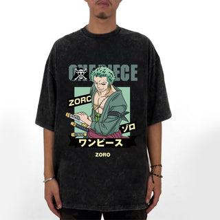 Zoro One Piece Anime Print Unisex T-Shirt ZOPTS-004