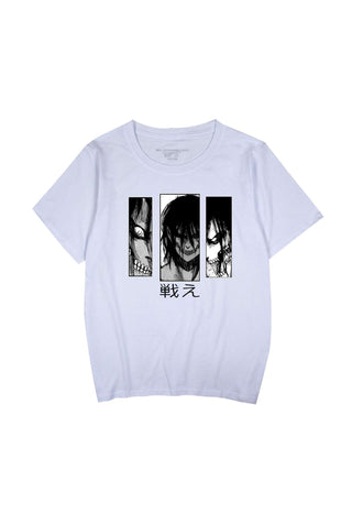 Eren Yeager Attack on Titan Anime Print Unisex T-Shirt EYAOTTS001