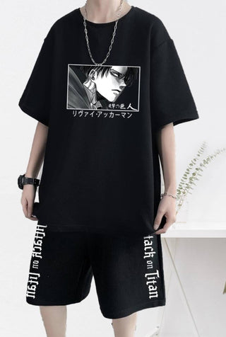 Levi Ackerman Attack On Titan Anime Print T-Shirt LAAOTTS001