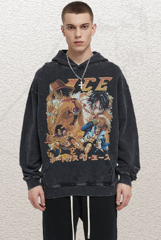 Portgas D. Ace One Piece Anime Print Unisex Hoodie PAOPTS-001