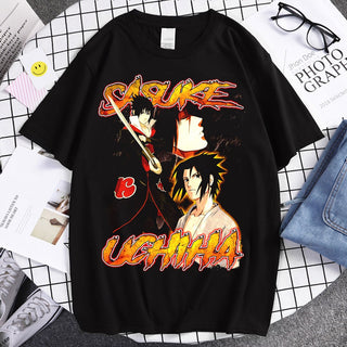 Sasuke Naruto Anime Print Unisex T-Shirt SNTS-007