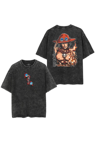 Ace One Piece Anime Print Unisex T-Shirt ACOPTS-003