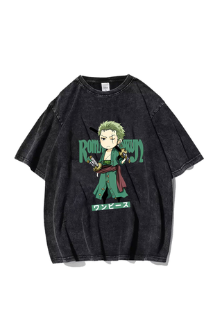 Zoro One Piece Anime Print Unisex T-Shirt ZOPTS-005