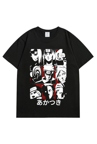 Akatsuki Naruto Anime Print Unisex T-Shirt ANTS-005