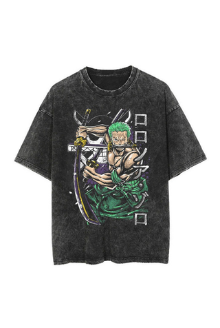 Zoro One Piece Anime Print Unisex T-Shirt ZOPTS-010