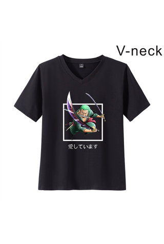 Zoro One Piece Anime Print Unisex T-Shirt ZOPTS-014