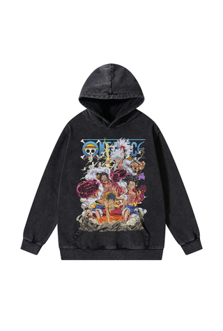 Luffy One Piece Anime Print Unisex Hoodie LOPH-002