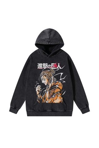 Eren Jeager Atack On Titan Anime Print Unisex Hoodie EJAOTH-001