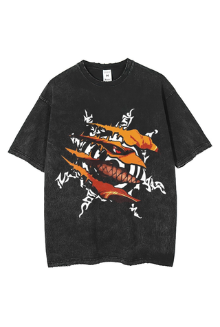 Kurama Naruto Anime Print Unisex T-Shirt KNTS-001