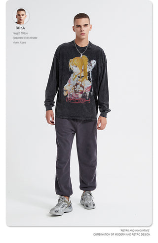 Misa Death Note Anime Print Sweatshirt MDNST-001